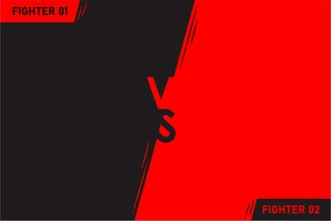 Versus VS letters fight Vector illustration on backgrounds Stock Illustration