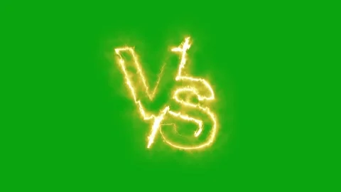 Versus / VS neon glowing animation. Vidéo 336859258