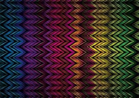 Vert zig zag abstract rainbow background with zig zag lines ideal desktop ... Foto stock