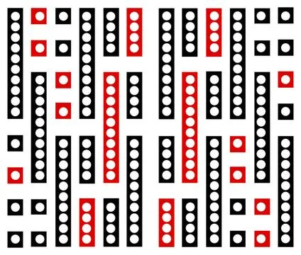 Vertcal Linear Dotted Pattern Design Digital abstract geometric seamless p... Stock Photos