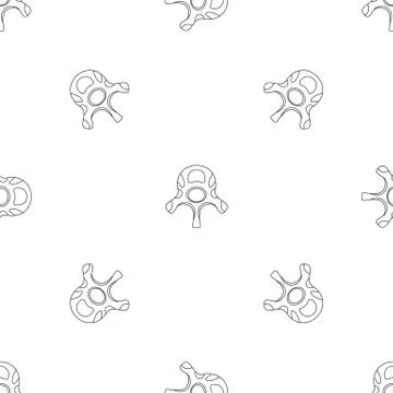 Vertebra disc pattern seamless vector イラスト素材