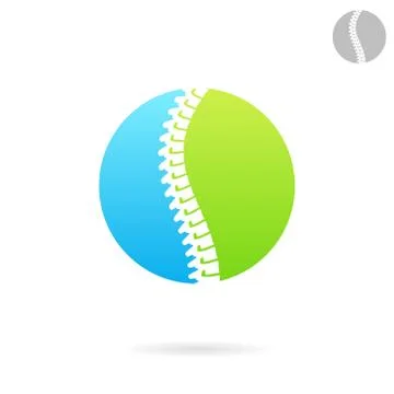 Vertebral column logo template Stock Illustration