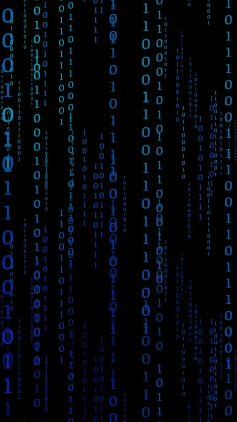 Vertical 1 0 technology background 스톡 동영상 274962745