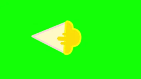 Vertical 2d animation of falling popsicle ice cream in a cone on a green screen Stock-Footage 139921922