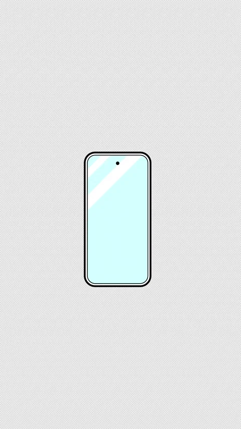 Vertical 2D Smartphone Vibrating Ringing 4K Loop Alpha Vídeos de archivo 337816979