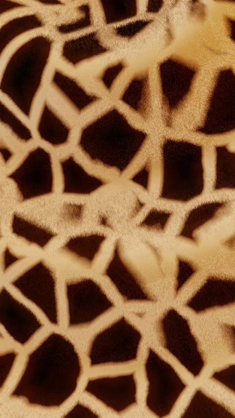 Vertical 3D abstract giraffe animal fur fabric pattern banner template wallpaper Stock Footage 327727042