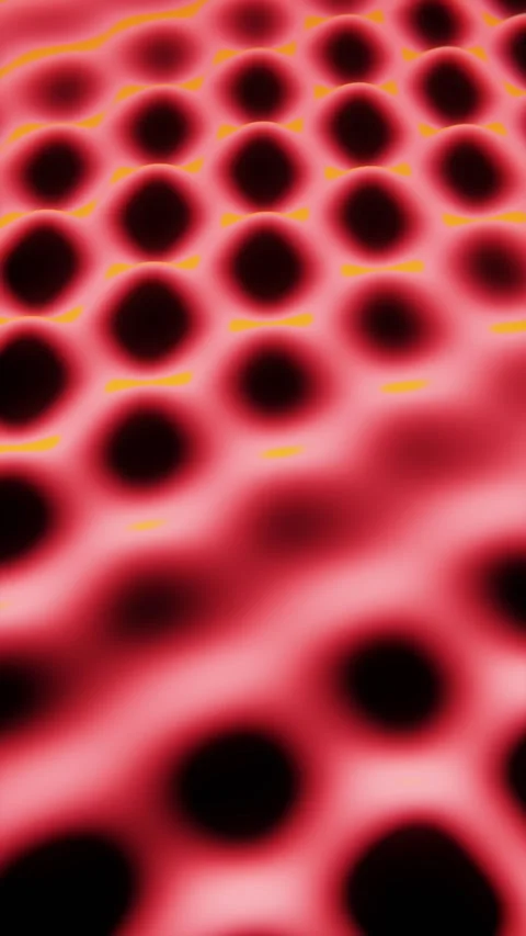 Vertical 3d abstract grid neon red background copyspace loop animation render Stock Footage 327599220