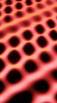 Vertical 3d abstract grid neon red background copyspace render mesh pattern wave 스톡 일러스트