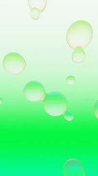 Vertical 3D abstract metaballs bubbles background copyspace gradient pastel Stock Illustration