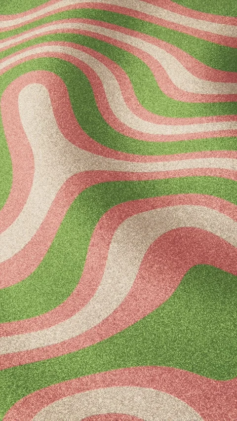 Vertical 3D abstract retro groovy glitter background waves texture copyspace Video stock 328366977