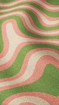 Vertical 3D abstract retro groovy glitter background waves texture copyspace Stock Illustration