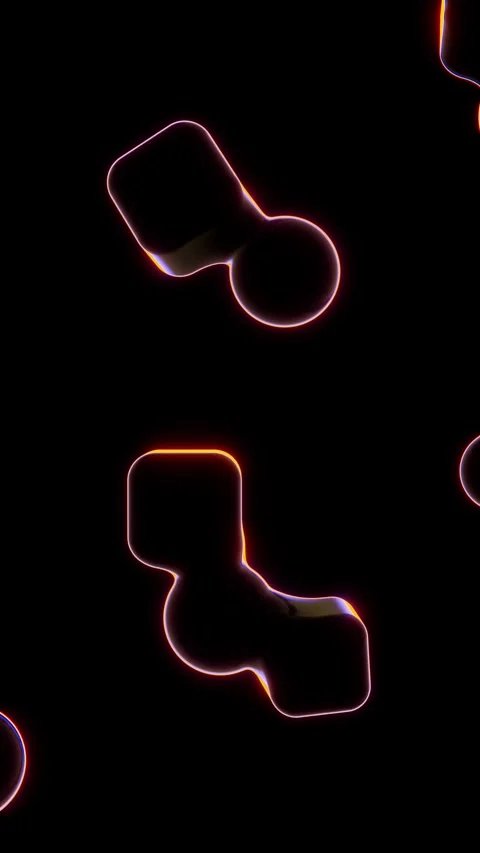 Vertical 3d abstract sphere cube geometry shapes loop animation liquid oil Stock Footage 327221694