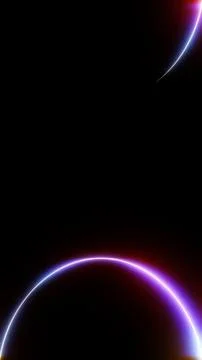 Vertical 3D abstract technology digital science halo arc glow neon futuristic 스톡 일러스트
