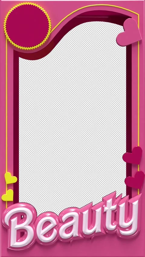 Vertical 3D Barbie Inspired Packaging Stock Footage 247407975