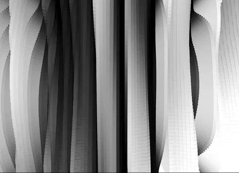 Vertical 3d extruded cave walls landscape background Stock Illustration