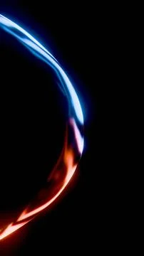 Vertical 3D glass abstract sphere arc sleek glossy web design digital website Stock Illustration