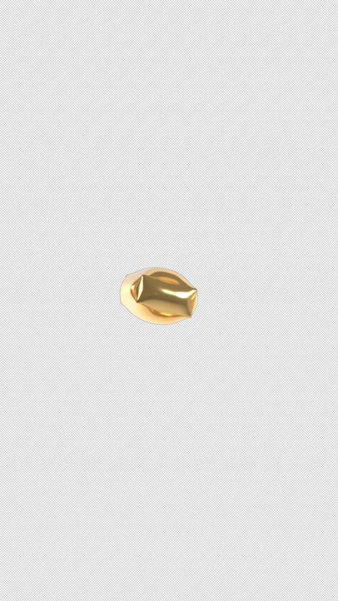 Vertical 3d Golden Balloon Minus Sign Floating Loop 4k Alpha Stock Footage 344913962