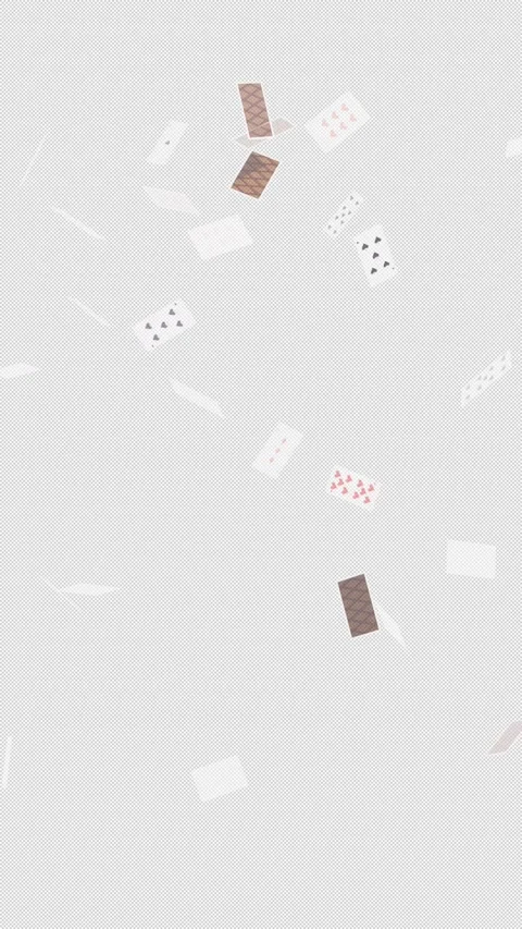 Vertical 3D Playing Cards Burst Flying Up 4K Loop Alpha Stock Footage 337817599