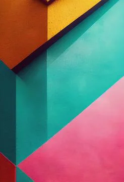 Vertical 3D render of colorful abstract background Illustrazione stock