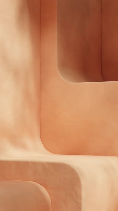 Vertical 3D render template background of podium mockup with moving shadow Stock Footage 290293623