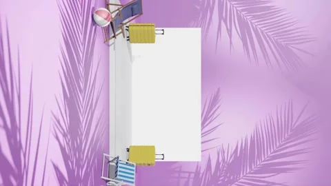 Vertical 3d rendering animation of product empty copy space with light set Stock Footage 258428017