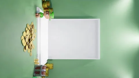 Vertical of 3d rendering of product empty copy space with light set up and Stock Footage 258335856