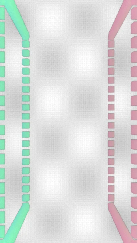 Vertical 3d Rotating Cube Frame Random Color Change Loop 4k Alpha 库存影片 347946617