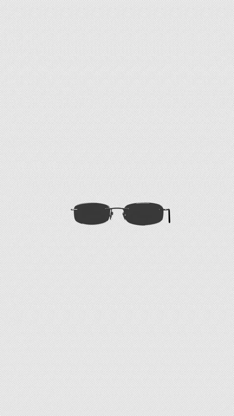 Vertical 3D Rotating Sunglasses Eyewear 4K Loop Alpha Stock Footage 337385409