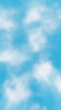 Vertical 3D sky clouds daylight icy blue summer background nature atmosphere Stock Illustration