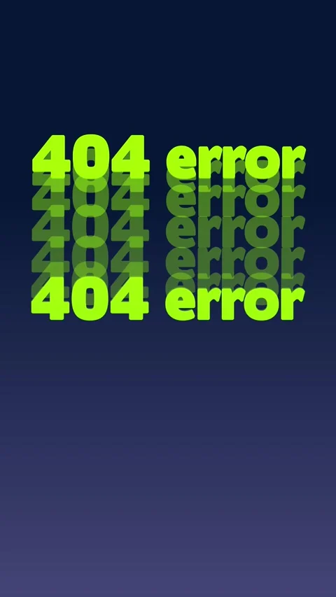 Vertical “404 error” text slides up and down leaving a motion trail Stock-Footage 332545686