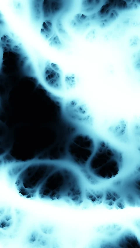 Vertical 4K abstract blue neural network organic cell structure Stock Footage 332814493