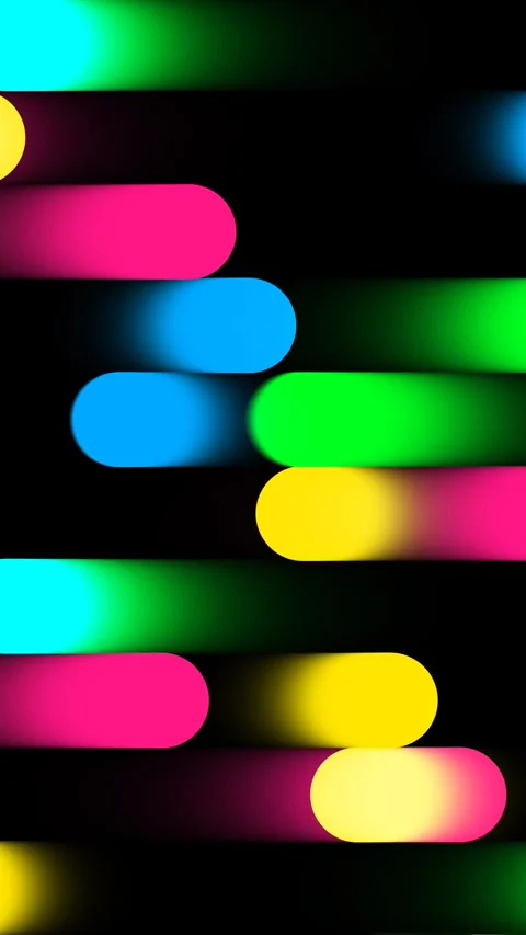 Vertical 4K abstract intro video. Colorful blurred lines are moving horizontally Stock-Footage 329666584