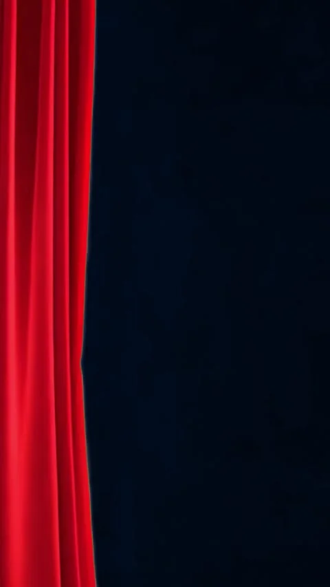 Vertical 4k curtain transition animation Stock Footage 325431944