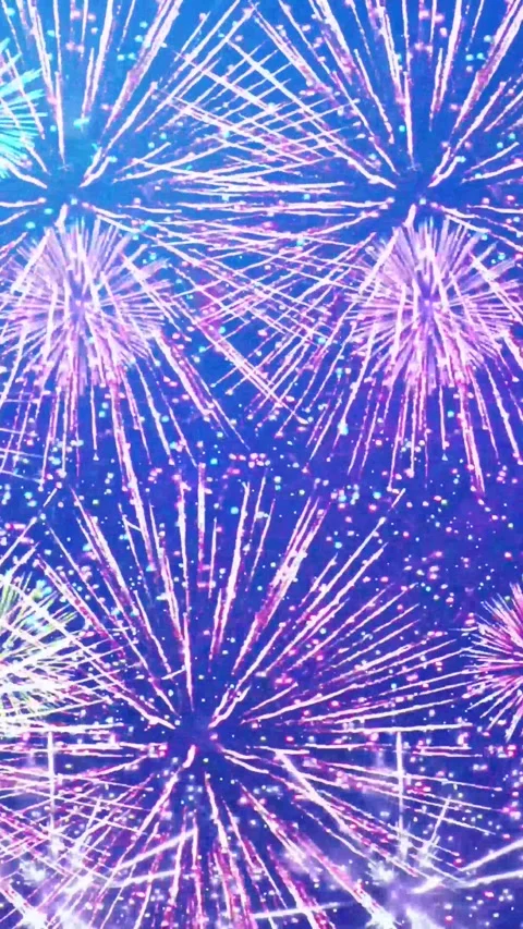 Vertical 4k fireworks background Stock Footage 325429895