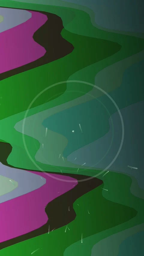 Vertical 4K Green Topographic Wave Patterns with Light Burst Vídeo Stock 334829633