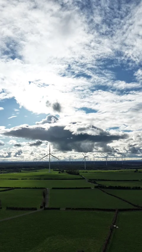 Vertical 4K Hyperlapse of Countryside Clouds Stock Footage 333927966