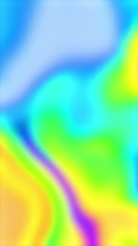 Vertical 4K looped abstract video. Loop animation with acid green, blue, yellow Video stock 278490633