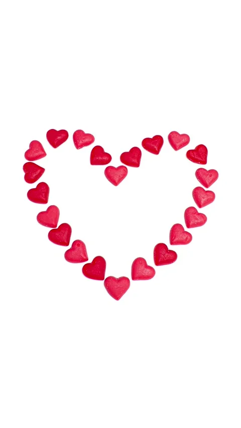 Vertical 4K video. Loop animation for Valentine's Day Stock Footage 278555445