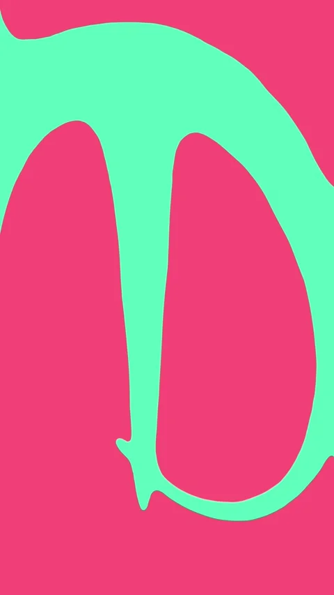 Vertical 4K video. Loop transition animation with liquid lines Stock Footage 339038882