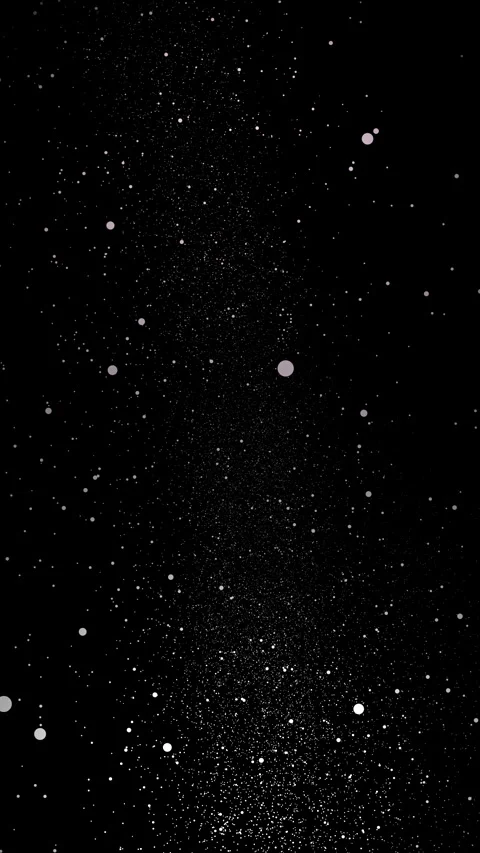 Vertical 4K white air bubble particle stream overlay on black screen Видео 332890601