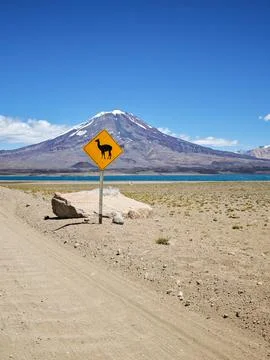 Vertical 4x4 journey: Exploring the volcanic lava fields of Maipo Volcano Stock Photos