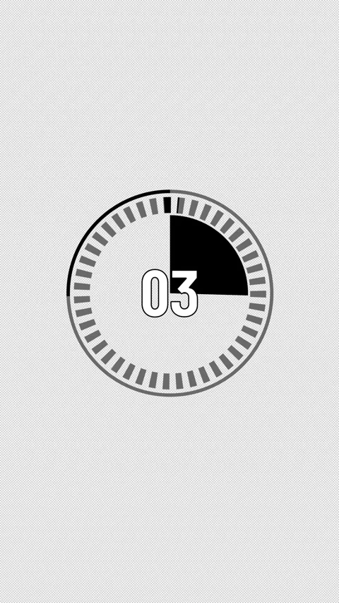 Vertical 5 Second Digital Countdown Timer Stock Footage 343630003