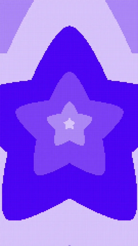 Vertical 8-bit retro game style, cute star-shaped loop animation (blue) Stock Footage 309862239