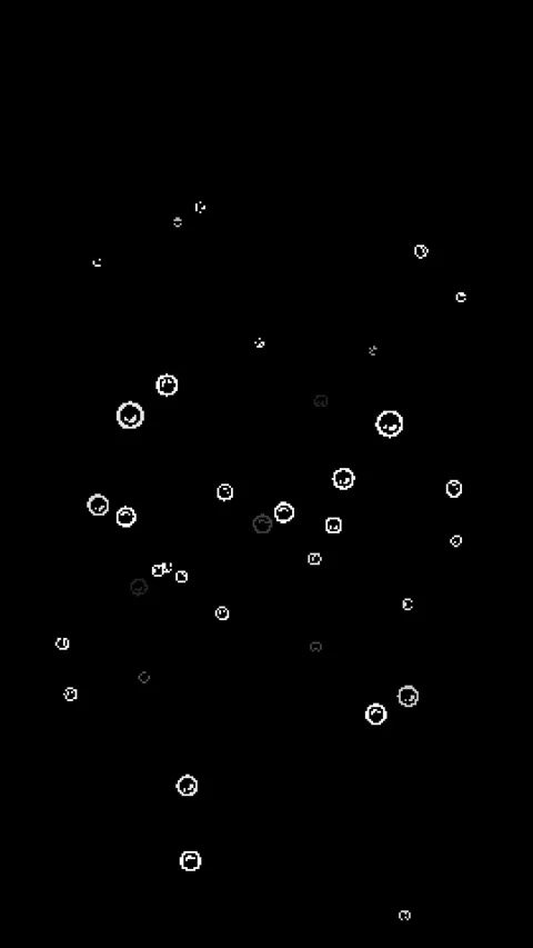 Vertical 8bit Bubble Pixel Animation Loop on Black 스톡 동영상 329205687