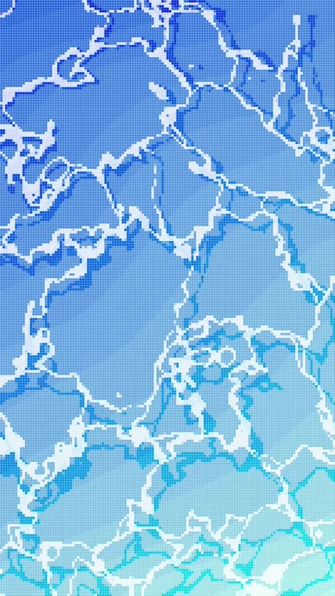 Vertical 8bit Retro Game Style Waving Ocean Surface Loop Blue Stock Footage 328266217