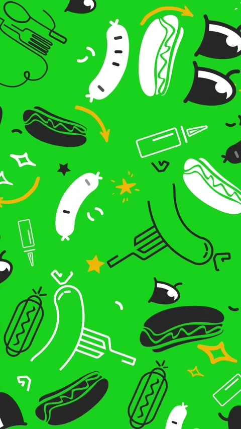 Vertical 9:16 animated food background. Stories ready. Видео 340526860