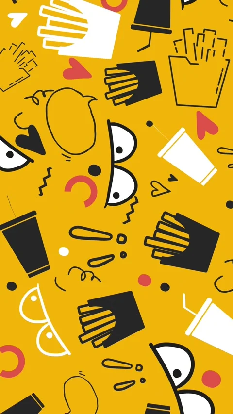 Vertical 9:16 animated food background. Stories ready. Vidéo 340526886