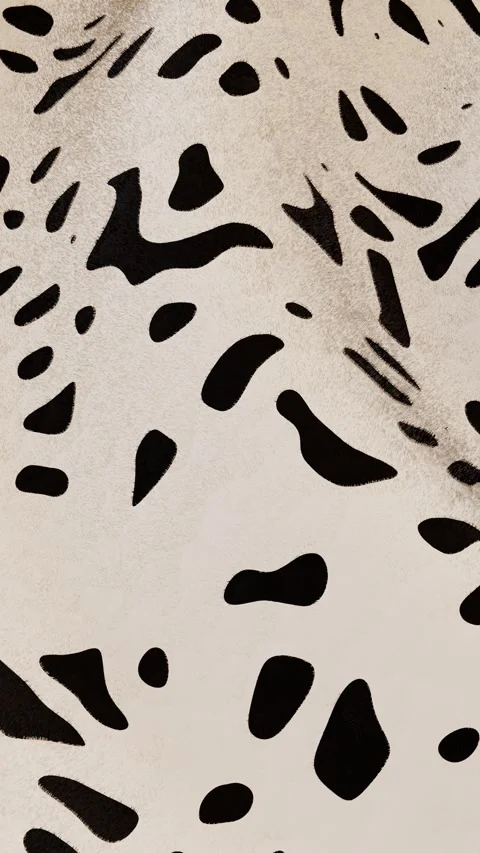 Vertical abstract 3D dalmatian fur dog animal pattern fabric stripes Stock Footage 331990509