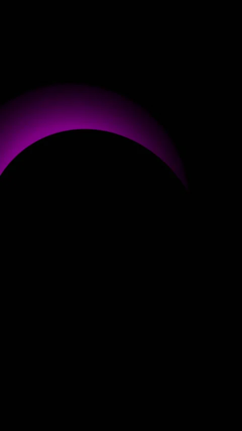 Vertical Abstract 4K magenta eclipse shadow transition, seamless loop on bla Stock Footage 336241238