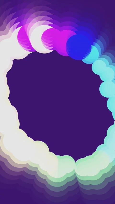 Vertical Abstract Animated Colorful Bubbles Loop Background Видео 344402628